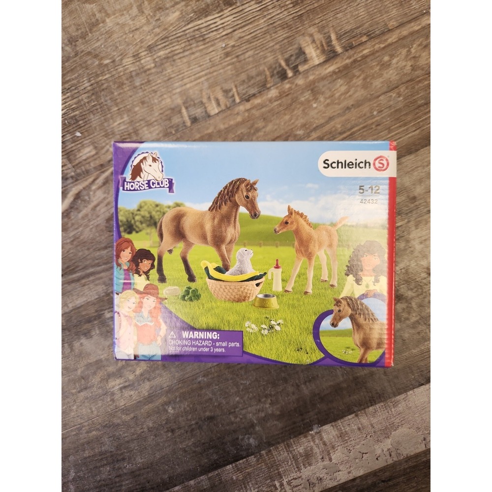 Schleich Horse Club Set Sarah's Baby Animal Care with Quarter Horse NEW 43432